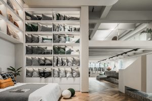 多功能工作室樣板間裝修儲物開放式墻柜白色簡約設(shè)計(jì)